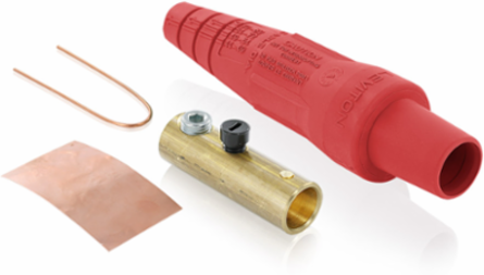 Female Plug, 2-2/0 AWG, 300 Amp, NEMA Type 3R, Red