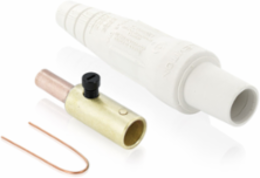Female Plug #2 - #1 AWG Crimp Tube Termination, 220 Amp, NEMA 3R, White