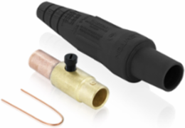 Female Plug 3/0-4/0 AWG Crimp Tube, 400 Amp, NEMA Type 3R, Black