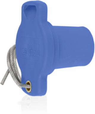 Male Protective Cap, Blue, NEMA 3R Rated for Temporary Power