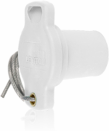 Male Protective Cap, NEMA 3R Rated, White, UL 600V Short Circuit Rating