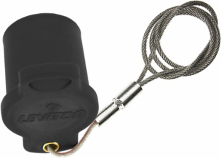 Female Protective Cap, Cam-Type, Black, NEMA 3R Rated for Outdoor Use