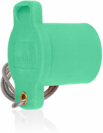 Female Protective Cap, Cam-Type, Green, UL 35k A / 600V Rating