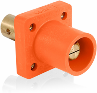 Male Receptacle 90-Degree, #2 - 4/0 AWG, 400 Amp, 600 Volt