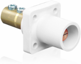Male Receptacle 90-Degree 2/0-4/0 AWG 400 Amp Max, Double Set Screw Termination