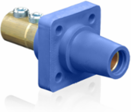 Female Receptacle 90-Degree, 2/0-4/0 AWG, 400 Amp, Double Set Screw Termination