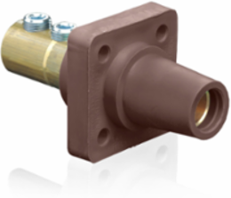 Female Receptacle 90-Degree, 400 Amp, 2/0-4/0 AWG, Double Set Screw Termination
