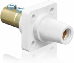 Female Receptacle, 90 Degree, 2/0-4/0 AWG, 400 Amp, Double Set Screw