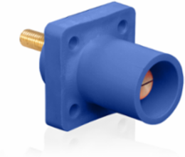 Male Receptacle 90-Degree #2 - 4/0 AWG 1.125 Inch Threaded Stud, 400 Amp
