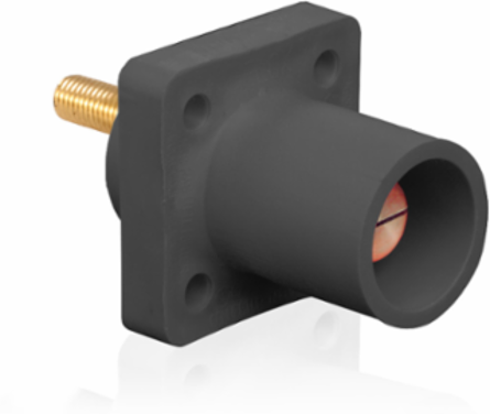 Male Receptacle 90-Degree 400 Amp #2-4/0 AWG Threaded Stud Termination