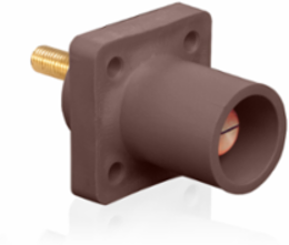 Male Receptacle 90-Degree, 1.125 Inch Threaded Stud, #2 to 4/0 AWG, 400 Amp Max