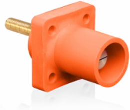 Male Receptacle 90-Degree, 1.5 Inch Threaded Stud, 400 Amp, #2-4/0 AWG