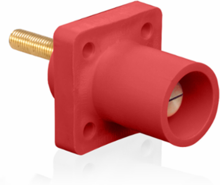 Male Panel Receptacle, 90-Degree, 400 Amp, #2 - 4/0 AWG, 1.5 Inch Threaded Stud