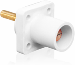 Male Receptacle 90-Degree, 400 Amp, Cable 2-4/0 AWG, 1.5 Inch Threaded Stud