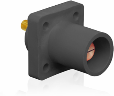 Male Panel Receptacle, 90-Degree, 400 Amp Max, #2-4/0 AWG, Threaded Stud Connection