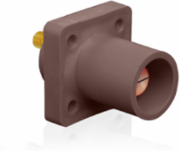 Male Receptacle 90-Degree, 400 Amp, #2 - 4/0 AWG, 3/4 Inch Threaded Stud