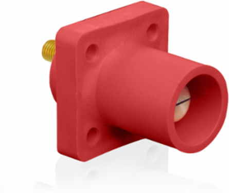 Male Panel Receptacle, 90-Degree, 400 Amp, #2 - 4/0 AWG, Threaded Stud