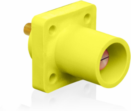 90-Degree Male Receptacle, 400 Amp, #2 - 4/0 AWG, Threaded Stud