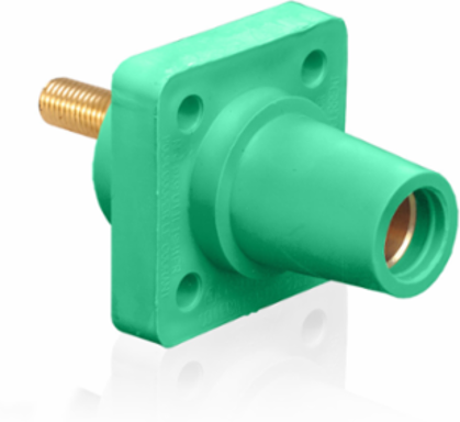 Female Receptacle, 90-Degree, 1.125 Inch Stud, #2-4/0 AWG, 400 Amp Max