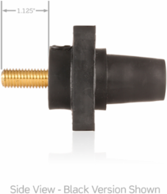 90-Degree Female Receptacle, #2-4/0 AWG, 1.125 Inch Stud, 400 Amp Max