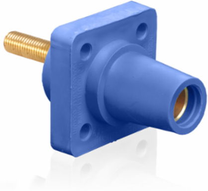 90-Degree Female Receptacle, 1.5 Inch Stud, #2-4/0 AWG, 400 Amp Max, Type 3R