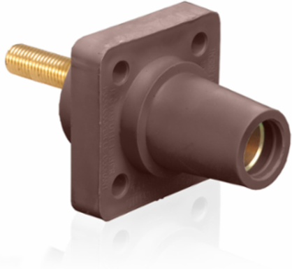 90-Degree Female Receptacle #2-4/0 AWG, 1.5 Inch Stud, 400 Amp, 600V