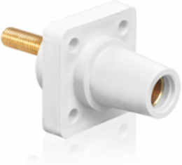 Female Receptacle 90-Degree, #2 - 4/0 AWG, 1.5 Inch Stud, 400 Amp Capacity