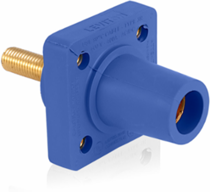 Female Receptacle 90-Degree #2 to 4/0 AWG, 1.125 Inch Stud, 400 Amp Max