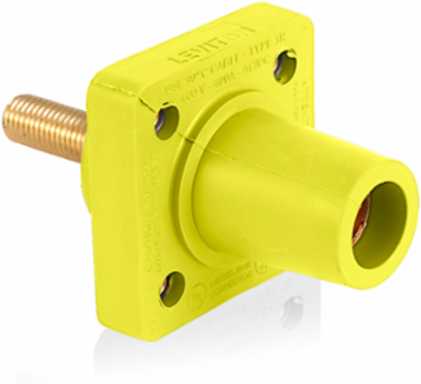 90-Degree Female Receptacle, 1.125 Inch Stud, #2-4/0 AWG, 400 Amp, NEMA 3R