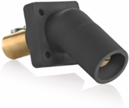 Male Receptacle, 45-Degree, 2/0-4/0 AWG, 400 Amp, Double Set Screw Termination
