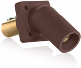 Male Receptacle 2/0-4/0 AWG, 400 Amp, Double Set Screw Termination