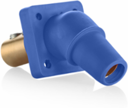 Female Receptacle 45-Degree 2/0-4/0 AWG 400 Amp, Blue
