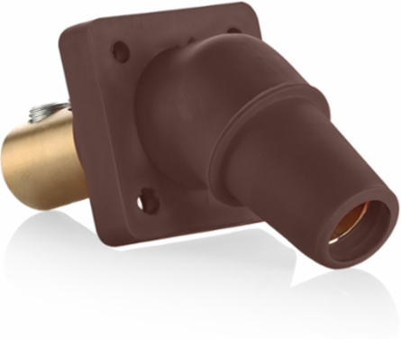 Female Receptacle 45-Degree, 2/0-4/0 AWG, 400 Amp, 600 Volt