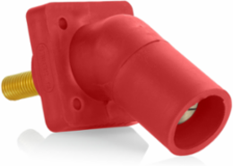 Male Panel Mount Receptacle, 400 Amp Max, 600 Volt, 45 Degree Angle, #2-4/0 AWG