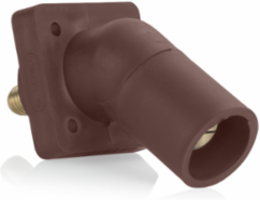 Male Receptacle 45-Degree, #2-4/0 AWG, 400 Amp, 600 Volt, Threaded Stud