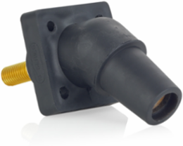 Female Panel Mount Receptacle, 400 Amp, 600 Volt, 45 Degree Angle, #2-4/0 AWG