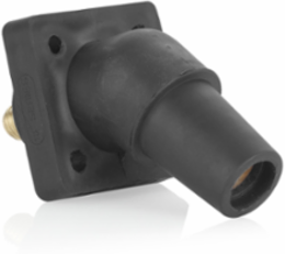 Female Receptacle 45-Degree, 2-4/0 AWG, 400 Amp, 600 Volt, Threaded Stud