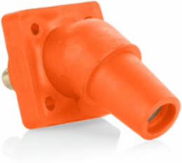 Female Receptacle 45-Degree, 400 Amp, 2-4/0 AWG, 0.75 Inch Stud Length