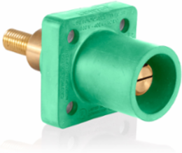 Male Receptacle, 90-Degree, 2-4/0 AWG, 1.25 Inch Threaded Stud, 400 Amp Max
