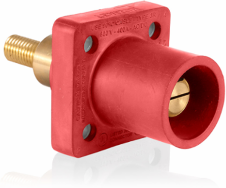 Male Receptacle, 90-Degree, 400 Amp, #2 - 4/0 AWG, 600 Volt