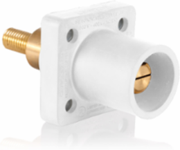 Male Receptacle 90-Degree, 2-4/0 AWG, 400 Amp, 600 Volt, Threaded Stud Termination