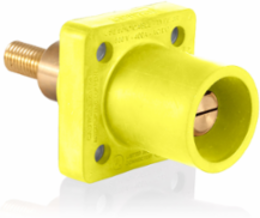 Male Receptacle 90 Degree, #2 - 4/0 AWG, 1.25 Inch Threaded Stud, 400 Amp, 600 Volt