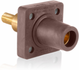 Female Receptacle #2-4/0 AWG, 600V, 400 Amp, Extended Shoulder, Threaded Stud