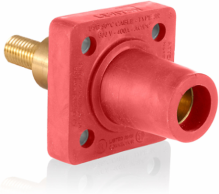 Female Receptacle 90-Degree, 2-4/0 AWG Cable Range, 600V, 400 Amp Max