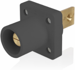 16 Series Male Receptacle, 90-Degree, #2-4/0 AWG, Double Hole Bus Bar