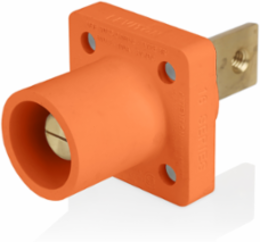16 Series Male Receptacle, 90-Degree, #2-4/0 AWG, Double Hole Bus Bar