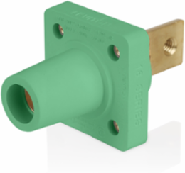 16 Series Female Receptacle, 90-Degree, #2-4/0 AWG, Double Hole Bus Bar, Self-Clinching Nuts, Bulk Pack
