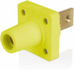 16 Series Female Receptacle, 90-Degree, #2-4/0 AWG, Double Hole Bus Bar, Self-Clinching Nuts, Bulk Pack