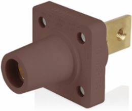 16 Series Female Receptacle, 90-Degree, #2-4/0 AWG, Double Hole Bus Bar