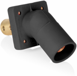 16 Series Male Receptacle, 45-Degree, #2-4/0 AWG, Double Hole Bus Bar, Self-Clinching Nuts